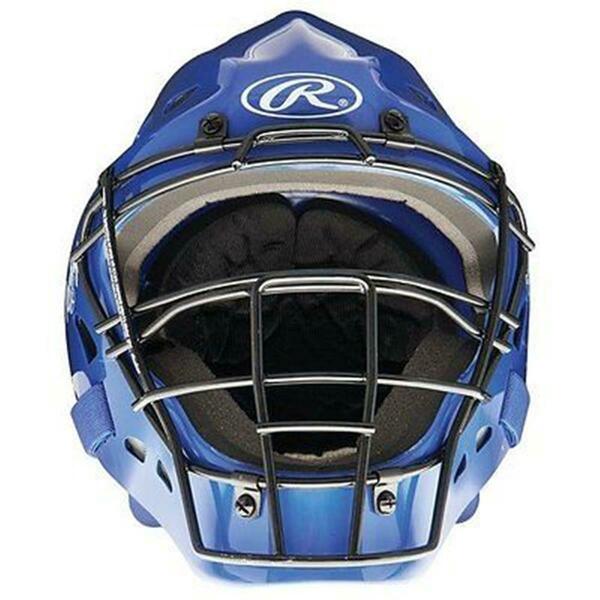Rawlings Hockey Style Design Catchers Helmet, Royal 1383963